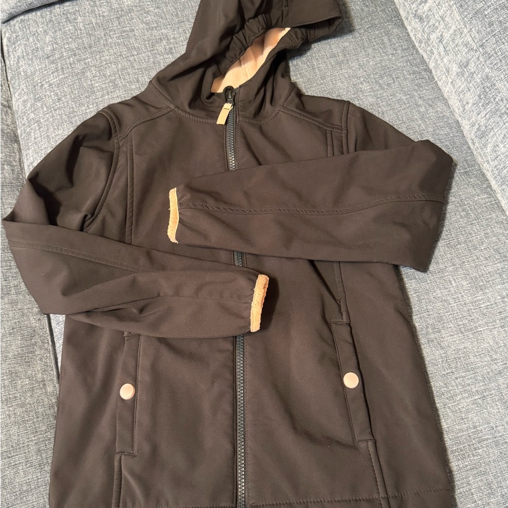 Girl’s Black Hooded Jacket